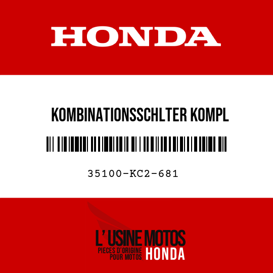 image de 35100-KC2-681 KOMBINATIONSSCHLTER KOMPL