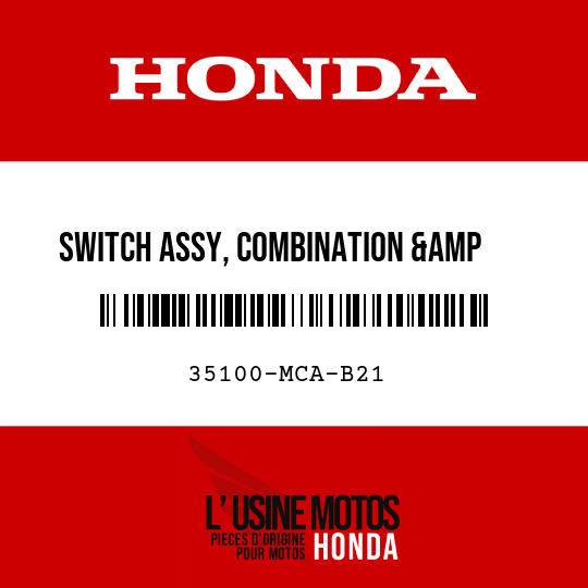 image de 35100-MCA-B21 SWITCH ASSY, COMBINATION &amp    LOCK (HONDA LOCK)