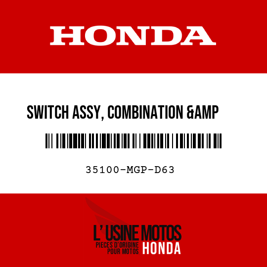 image de 35100-MGP-D63 SWITCH ASSY, COMBINATION &amp    LOCK (HONDA LOCK)
