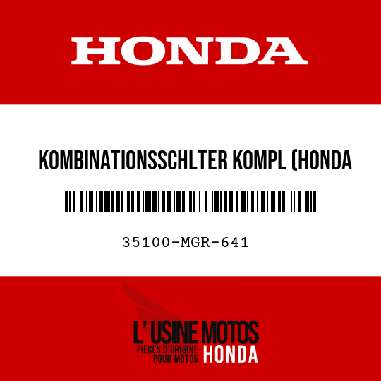 image de 35100-MGR-641 KOMBINATIONSSCHLTER KOMPL (HONDA LOCK)