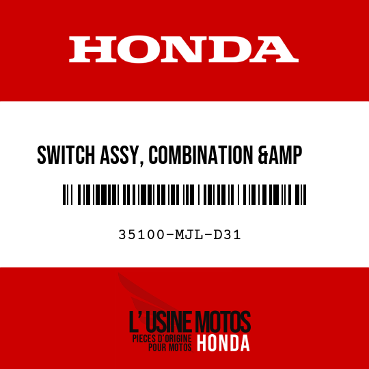 image de 35100-MJL-D31 SWITCH ASSY, COMBINATION & LOCK (HONDA LOCK)