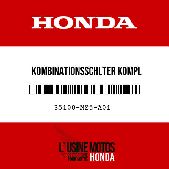 image de 35100-MZ5-A01 KOMBINATIONSSCHLTER KOMPL