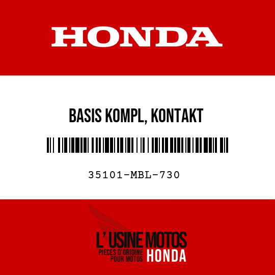 image de 35101-MBL-730 BASIS KOMPL, KONTAKT