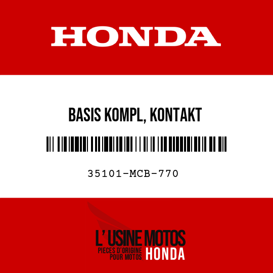 image de 35101-MCB-770 BASIS KOMPL, KONTAKT