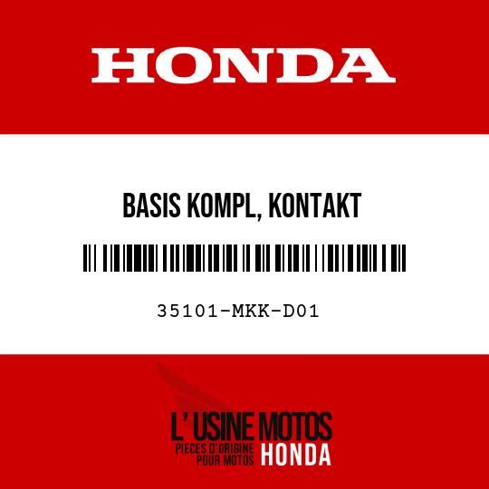 image de 35101-MKK-D01 BASIS KOMPL, KONTAKT