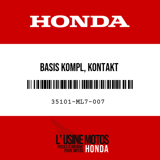 image de 35101-ML7-007 BASIS KOMPL, KONTAKT