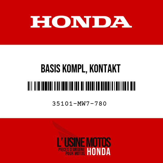 image de 35101-MW7-780 BASIS KOMPL, KONTAKT
