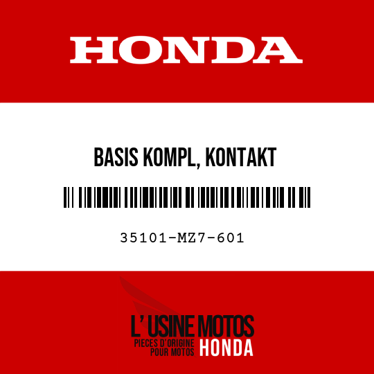 image de 35101-MZ7-601 BASIS KOMPL, KONTAKT