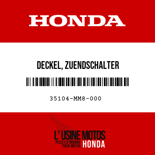 image de 35104-MM8-000 DECKEL, ZUENDSCHALTER