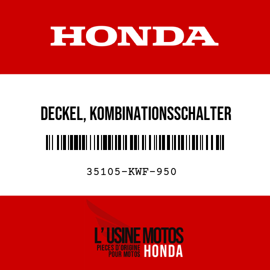 image de 35105-KWF-950 DECKEL, KOMBINATIONSSCHALTER