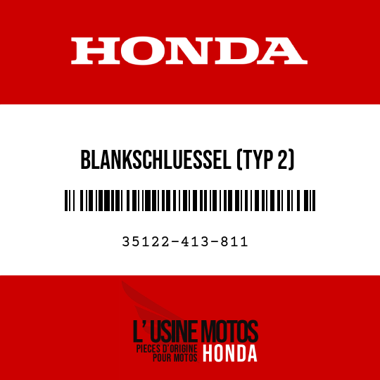 image de 35122-413-811 BLANKSCHLUESSEL (TYP 2)