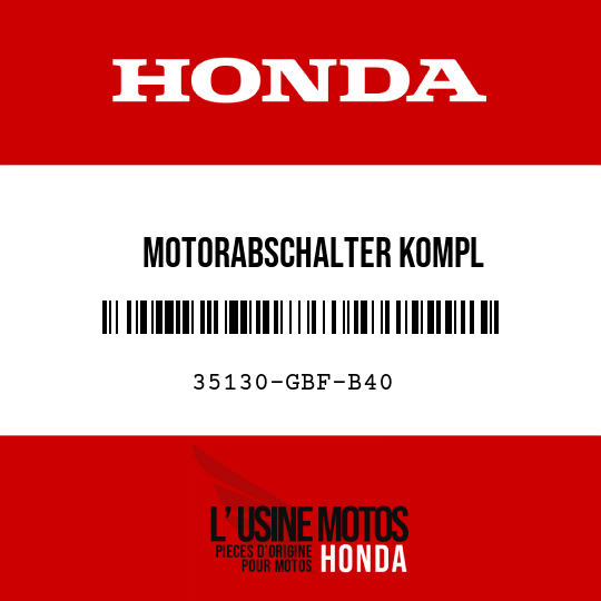 image de 35130-GBF-B40 MOTORABSCHALTER KOMPL