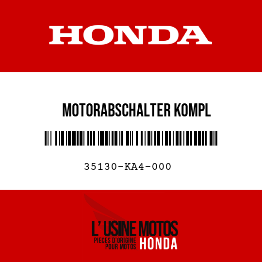 image de 35130-KA4-000 MOTORABSCHALTER KOMPL