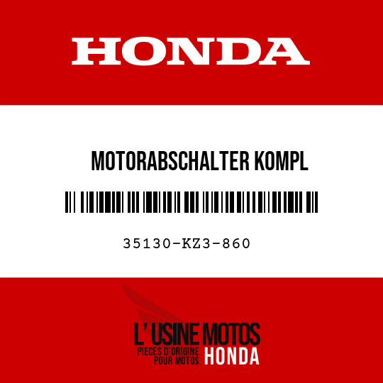 image de 35130-KZ3-860 MOTORABSCHALTER KOMPL