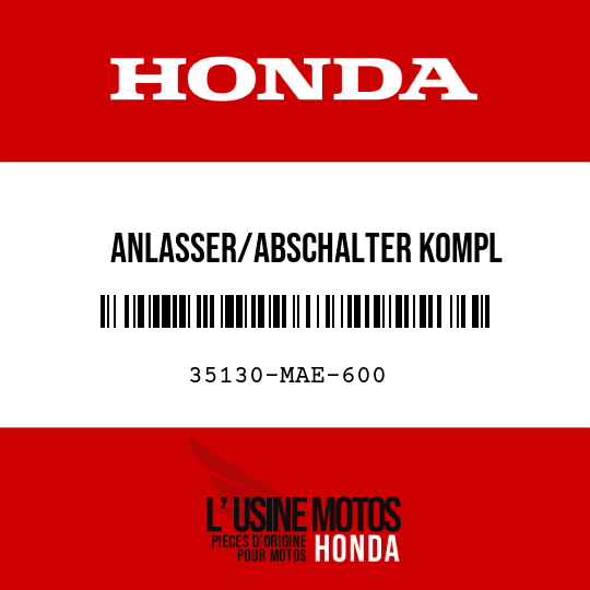 image de 35130-MAE-600 ANLASSER/ABSCHALTER KOMPL