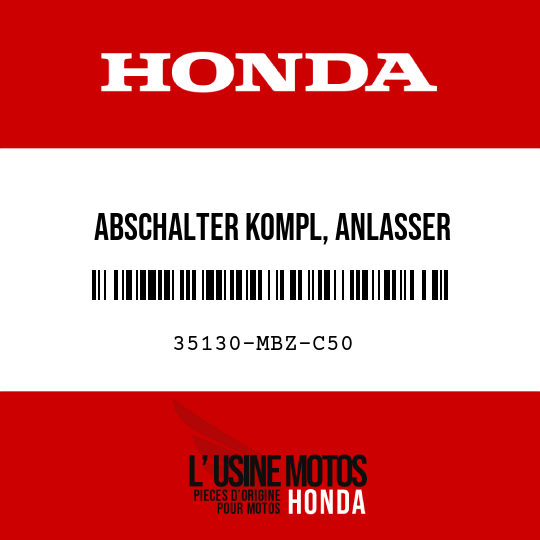 image de 35130-MBZ-C50 ABSCHALTER KOMPL, ANLASSER