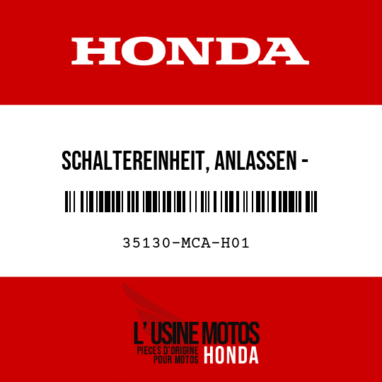 image de 35130-MCA-H01 SCHALTEREINHEIT, ANLASSEN - ANHALTEN - FAHREN