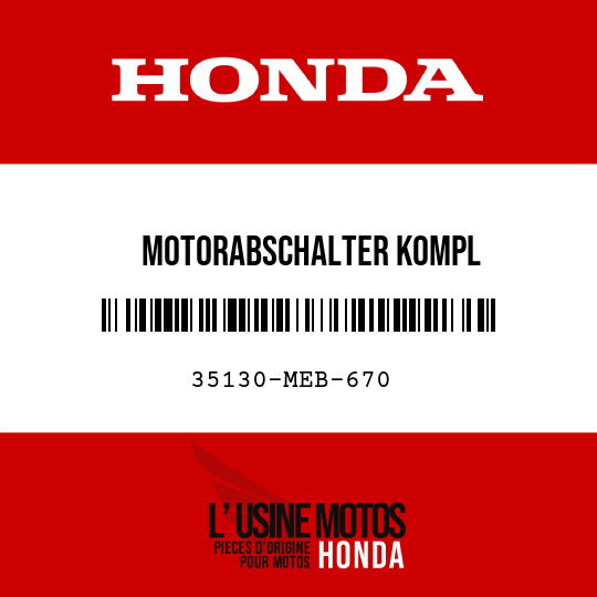 image de 35130-MEB-670 MOTORABSCHALTER KOMPL