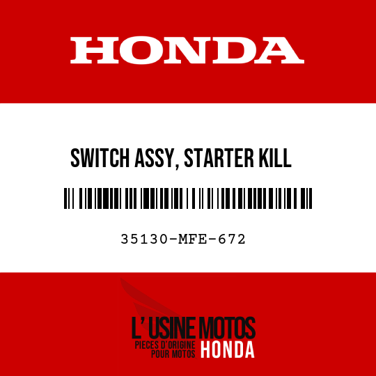 image de 35130-MFE-672 SWITCH ASSY, STARTER KILL
