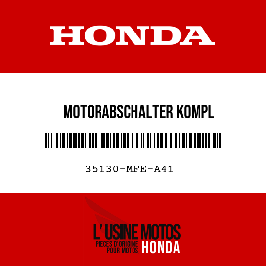 image de 35130-MFE-A41 MOTORABSCHALTER KOMPL