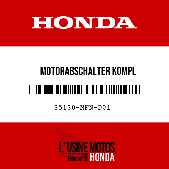 image de 35130-MFN-D01 MOTORABSCHALTER KOMPL