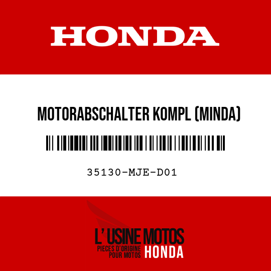 image de 35130-MJE-D01 MOTORABSCHALTER KOMPL (MINDA)