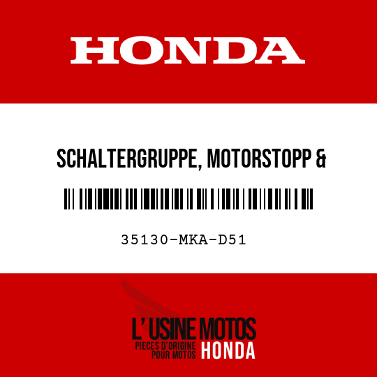 image de 35130-MKA-D51 SCHALTERGRUPPE, MOTORSTOPP & D-N-MODUS
