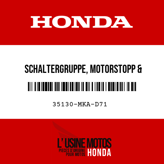 image de 35130-MKA-D71 SCHALTERGRUPPE, MOTORSTOPP & D-N-MODUS