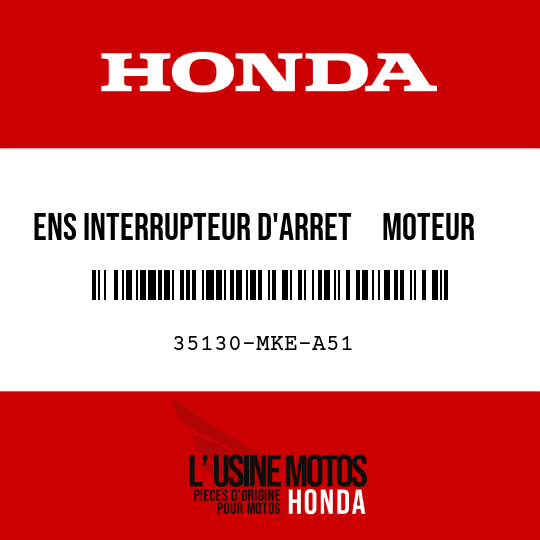 image de 35130-MKE-A51 ENS INTERRUPTEUR D'ARRET     MOTEUR