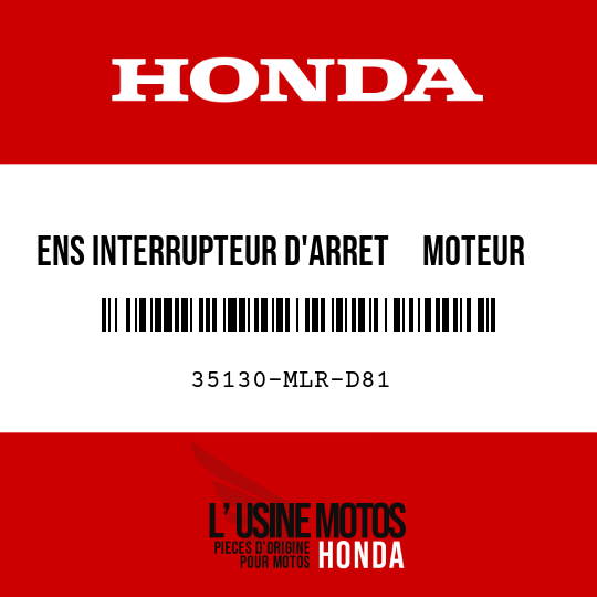image de 35130-MLR-D81 ENS INTERRUPTEUR D'ARRET     MOTEUR
