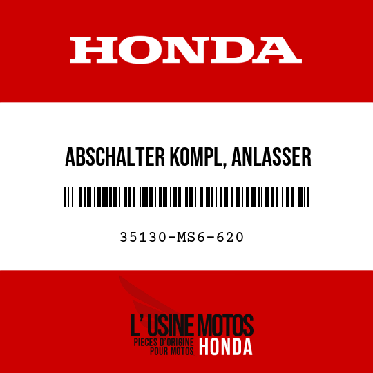 image de 35130-MS6-620 ABSCHALTER KOMPL, ANLASSER