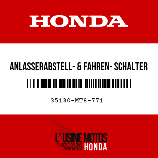 image de 35130-MT8-771 ANLASSERABSTELL- & FAHREN- SCHALTER KOMPL