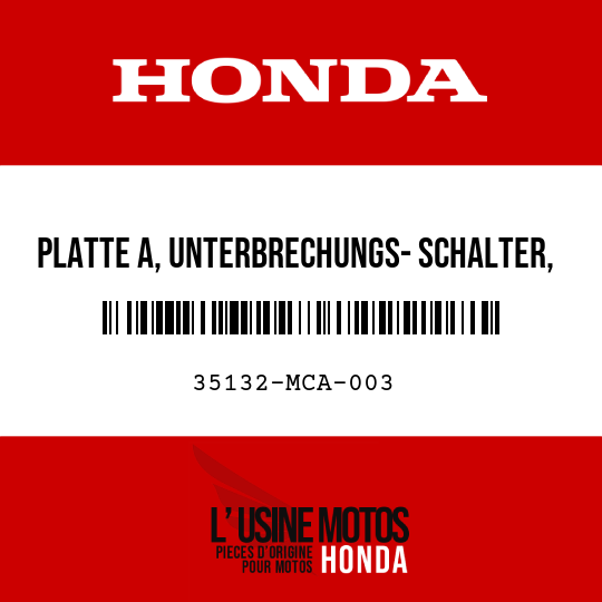 image de 35132-MCA-003 PLATTE A, UNTERBRECHUNGS- SCHALTER, EINSTELLUNG
