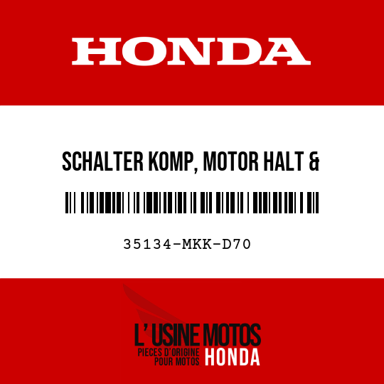 image de 35134-MKK-D70 SCHALTER KOMP, MOTOR HALT & D-N-MODUS & GRIFF APS