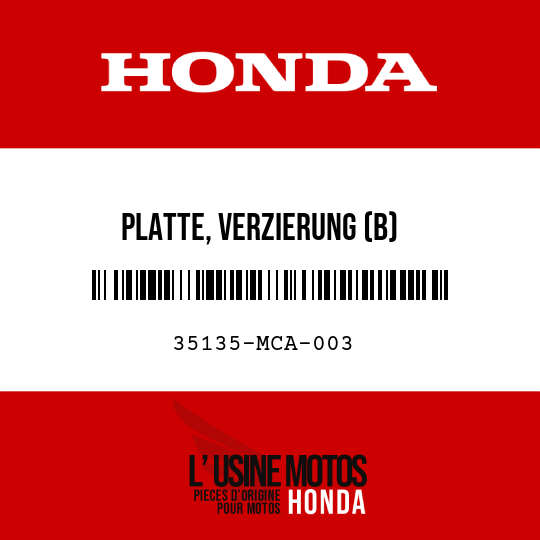 image de 35135-MCA-003 PLATTE, VERZIERUNG (B)