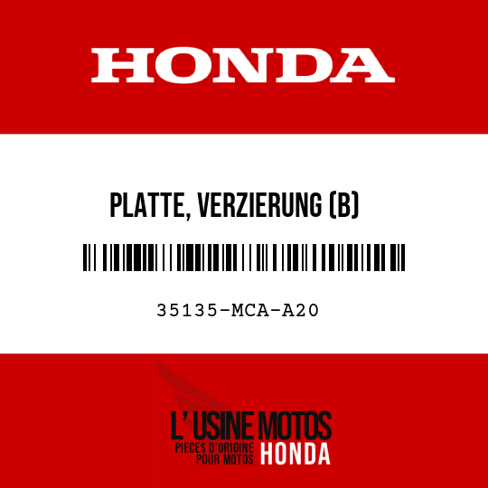 image de 35135-MCA-A20 PLATTE, VERZIERUNG (B)