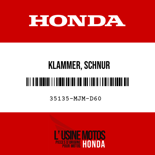 image de 35135-MJM-D60 KLAMMER, SCHNUR