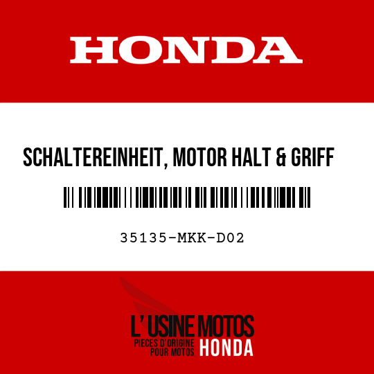 image de 35135-MKK-D02 SCHALTEREINHEIT, MOTOR HALT & GRIFF APS