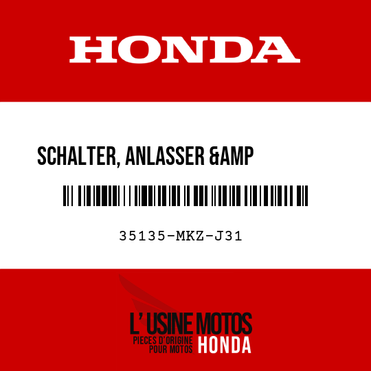 image de 35135-MKZ-J31 SCHALTER, ANLASSER &amp          MOTORSTOPP