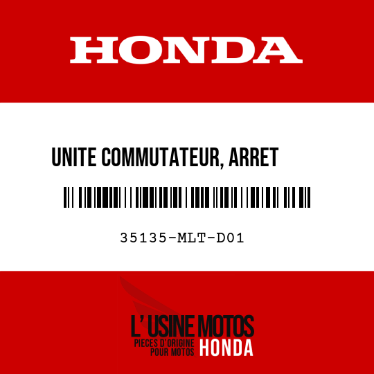 image de 35135-MLT-D01 UNITE COMMUTATEUR, ARRET      DEMARREUR ET APS POIGNEE