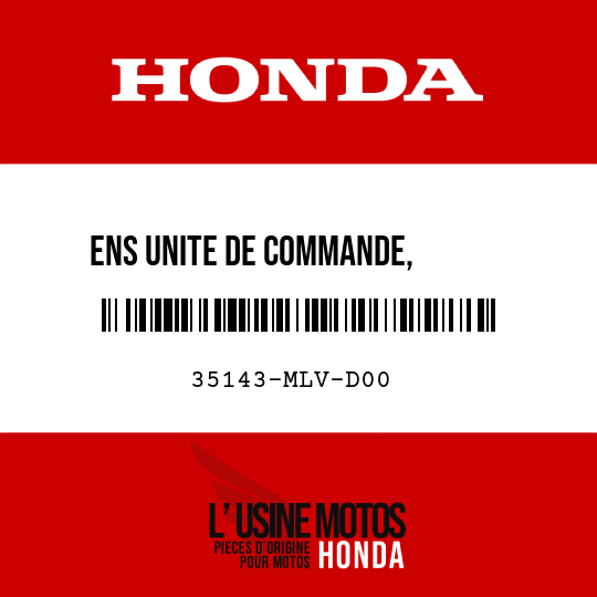 image de 35143-MLV-D00 ENS UNITE DE COMMANDE,       INTELLIGENT