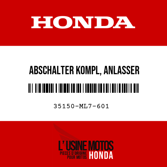 image de 35150-ML7-601 ABSCHALTER KOMPL, ANLASSER