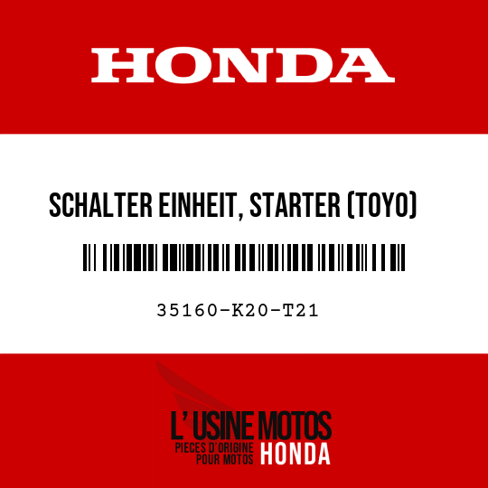 image de 35160-K20-T21 SCHALTER EINHEIT, STARTER (TOYO)