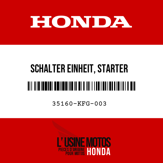 image de 35160-KFG-003 SCHALTER EINHEIT, STARTER