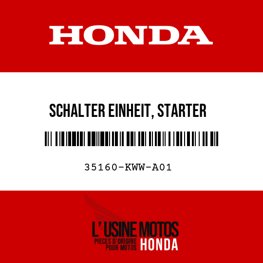 image de 35160-KWW-A01 SCHALTER EINHEIT, STARTER