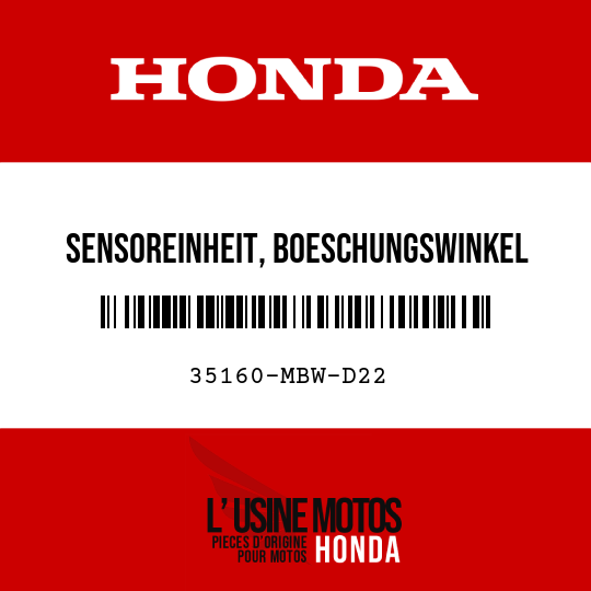 image de 35160-MBW-D22 SENSOREINHEIT, BOESCHUNGSWINKEL