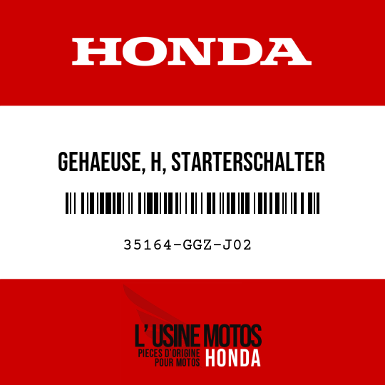 image de 35164-GGZ-J02 GEHAEUSE, H, STARTERSCHALTER