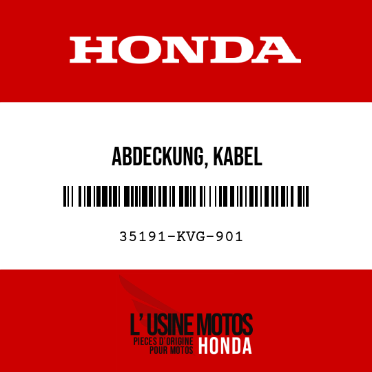 image de 35191-KVG-901 ABDECKUNG, KABEL