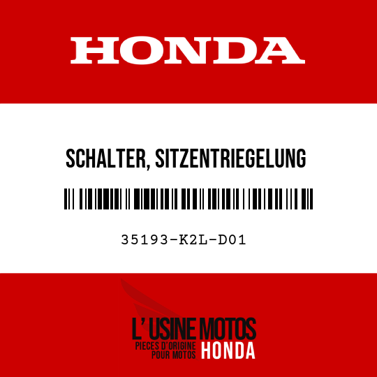 image de 35193-K2L-D01 SCHALTER, SITZENTRIEGELUNG