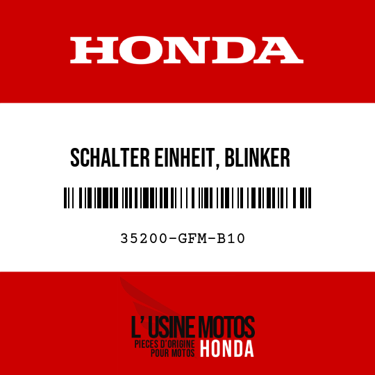 image de 35200-GFM-B10 SCHALTER EINHEIT, BLINKER
